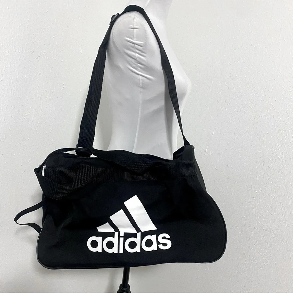 Adidas Diablo Duffel Bag Training Unisex Black Exercise Spacious EUC